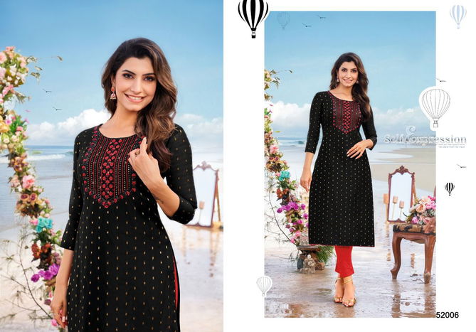 Kapil Trendz Amory 7 Embroidery Wholesale Kurti Collection